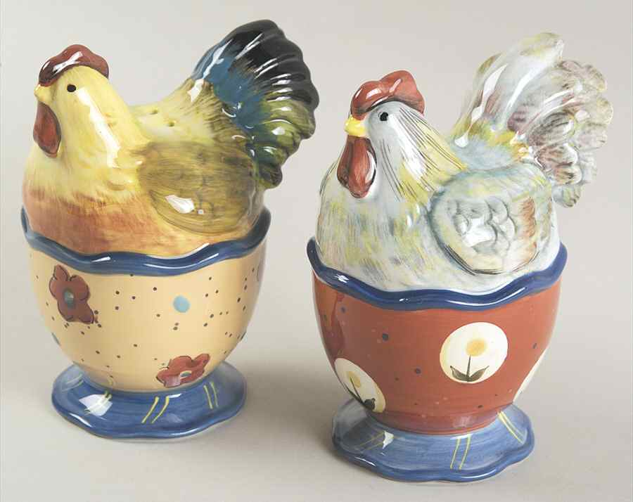 Country Collage Figural Salt & Pepper Set by Certified International-1