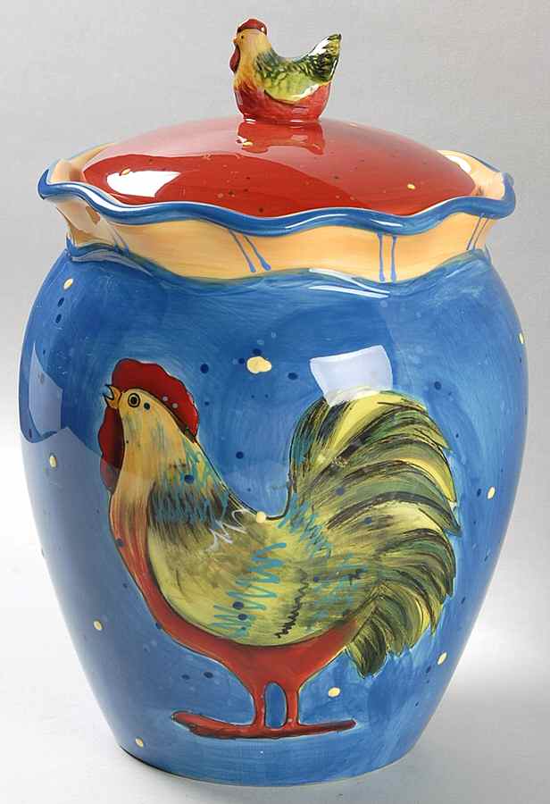 Country Collage Extra Large Canister & Lid by Certified International-1