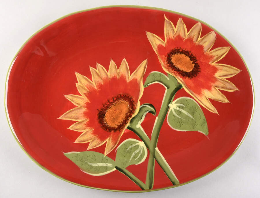 Sunburst 17" Oval Serving Platter by Certified International-1
