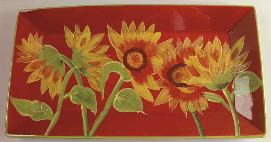 Sunburst 18" Rectangular Serving Platter by Certified International-1