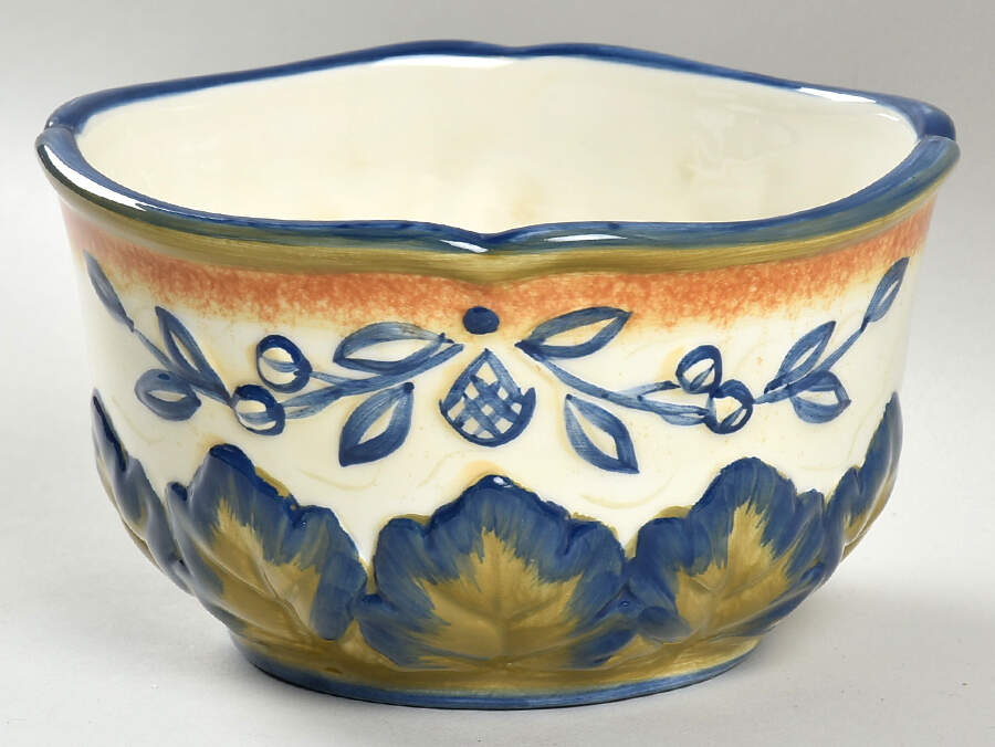 Tuscan Fruit Blue Soup/Cereal Bowl by Certified International-1