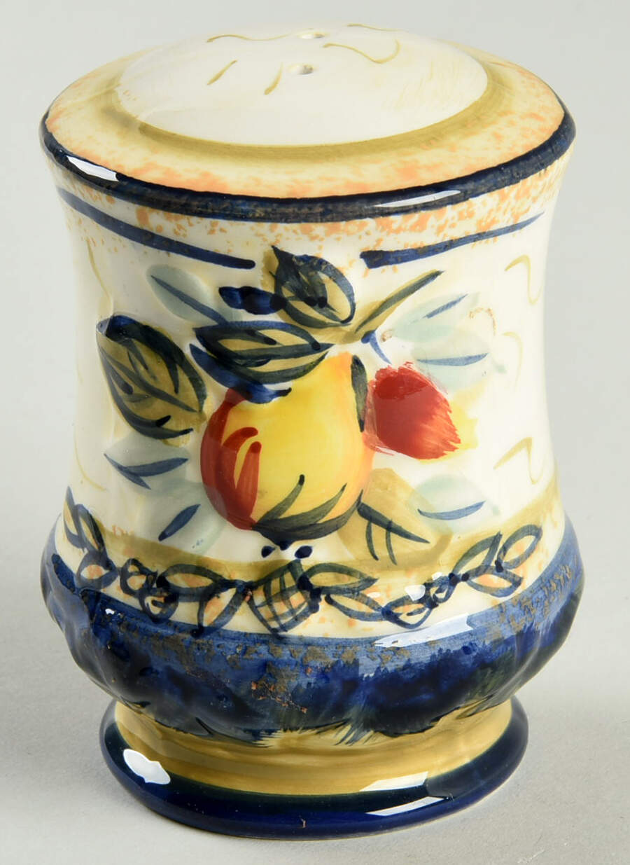 Tuscan Fruit Blue Salt Shaker by Certified International-1