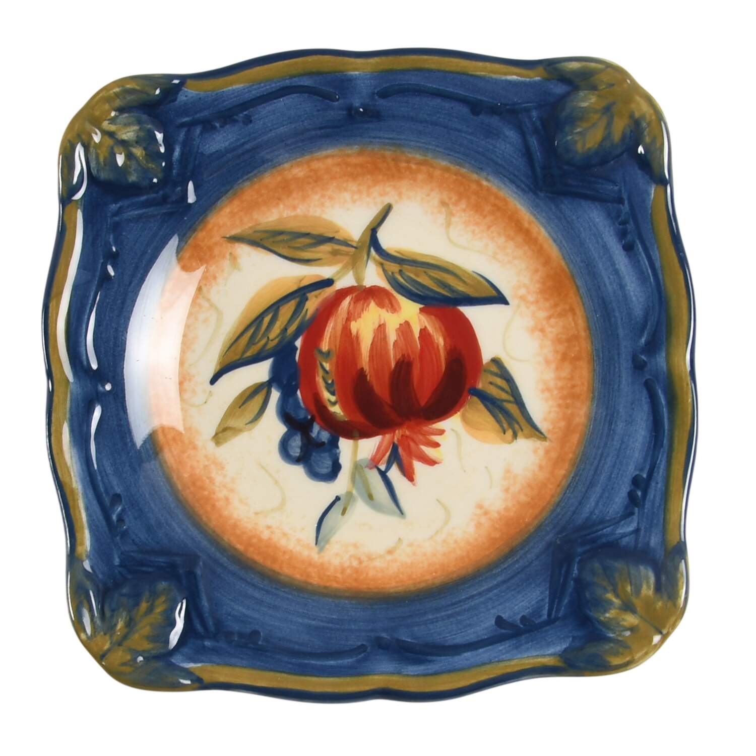 Tuscan Fruit Blue Individual Dip Dish by Certified International-1
