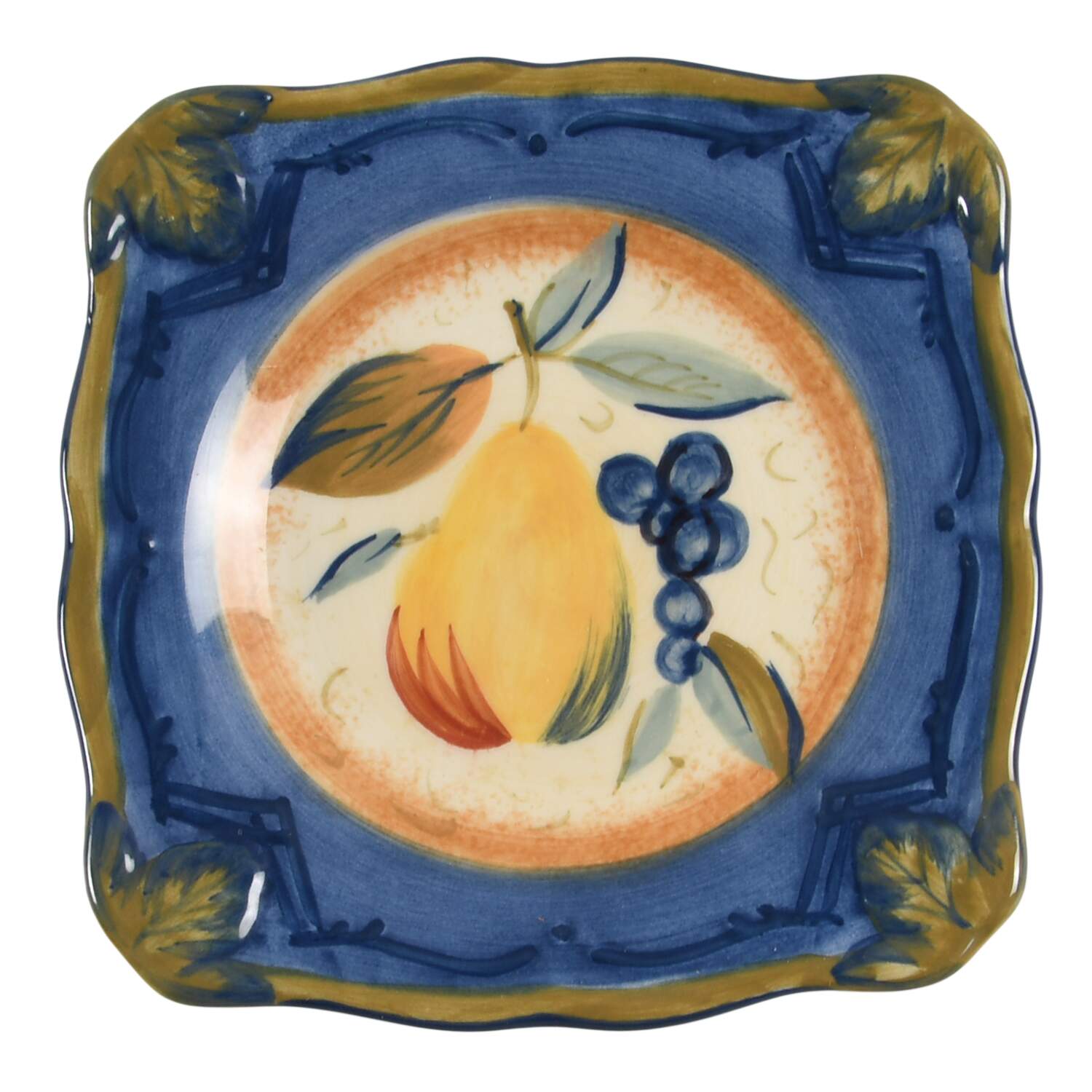Tuscan Fruit Blue Individual Dip Dish by Certified International-1