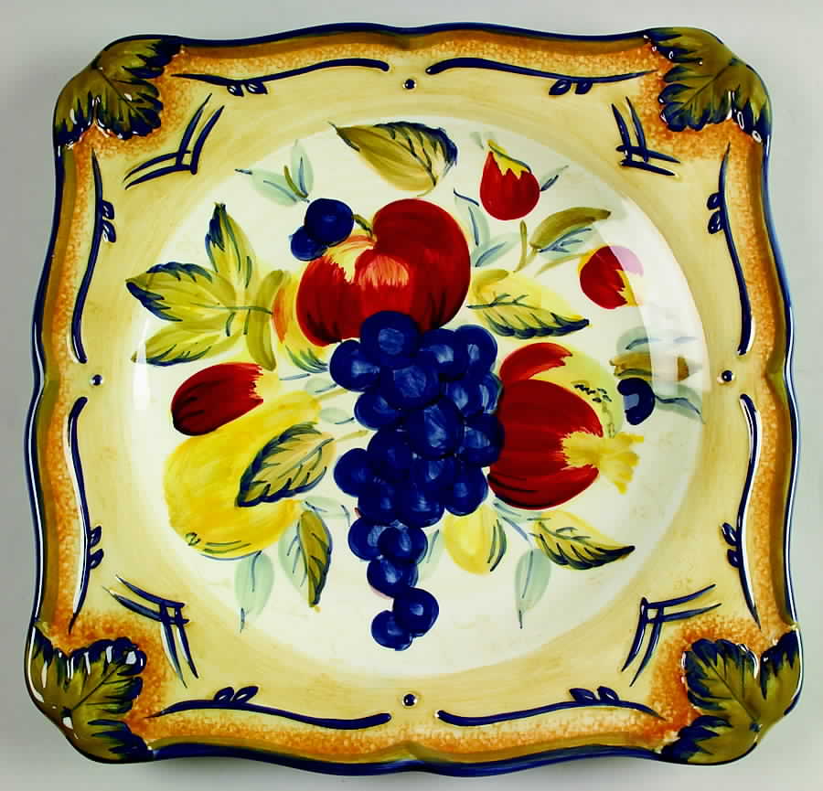 Tuscan Fruit Blue Dinner Plate by Certified International-1