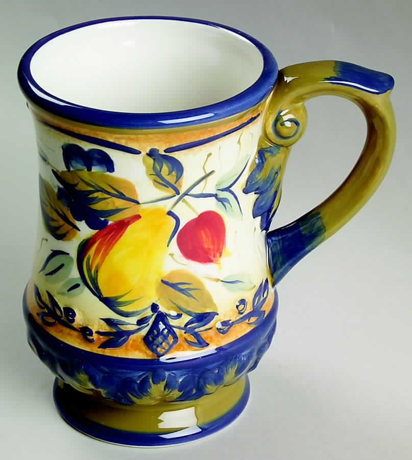 Tuscan Fruit Blue Mug by Certified International-1