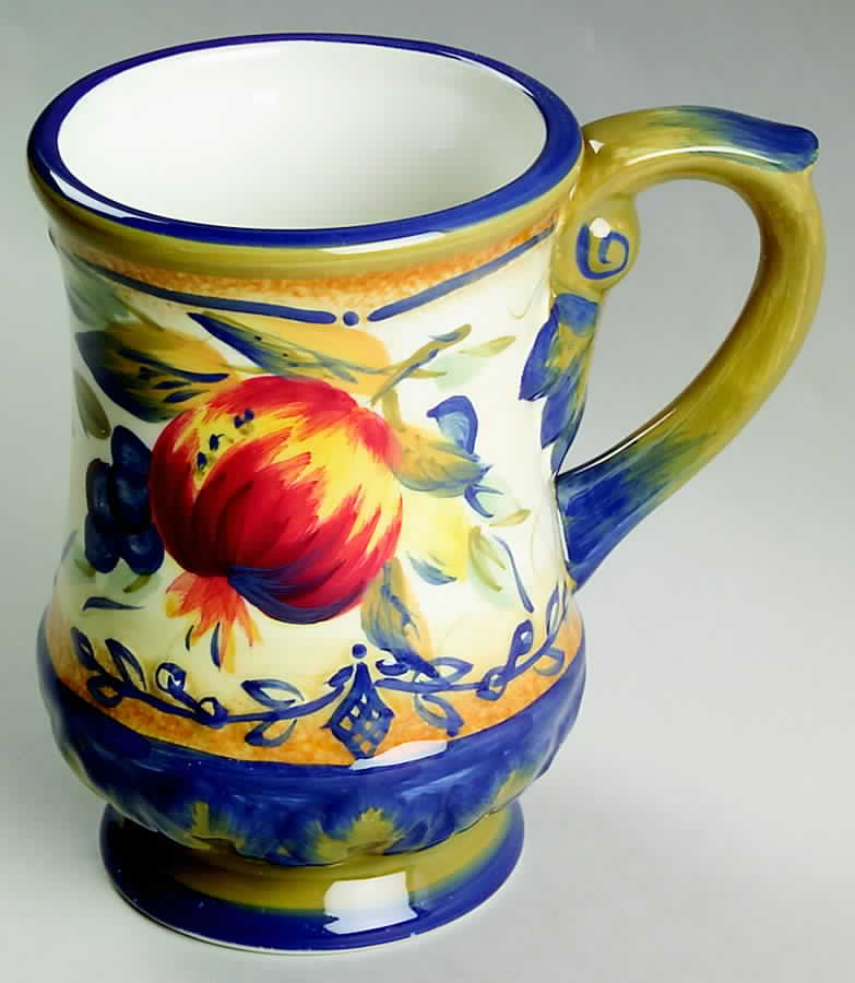 Tuscan Fruit Blue Mug by Certified International-1