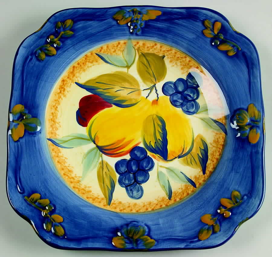 Tuscan Fruit Blue Salad Plate by Certified International-1