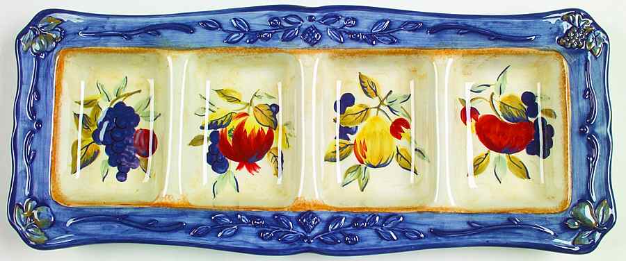 Tuscan Fruit Blue 4 Part Relish by Certified International-1