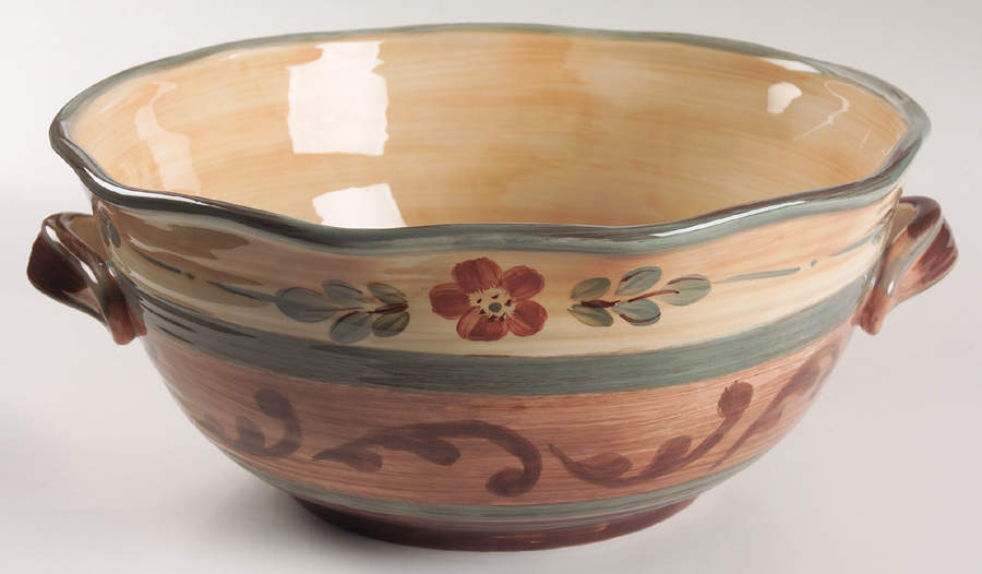 Tuscan Landscape 13" Large Salad Serving Bowl by Certified International-1