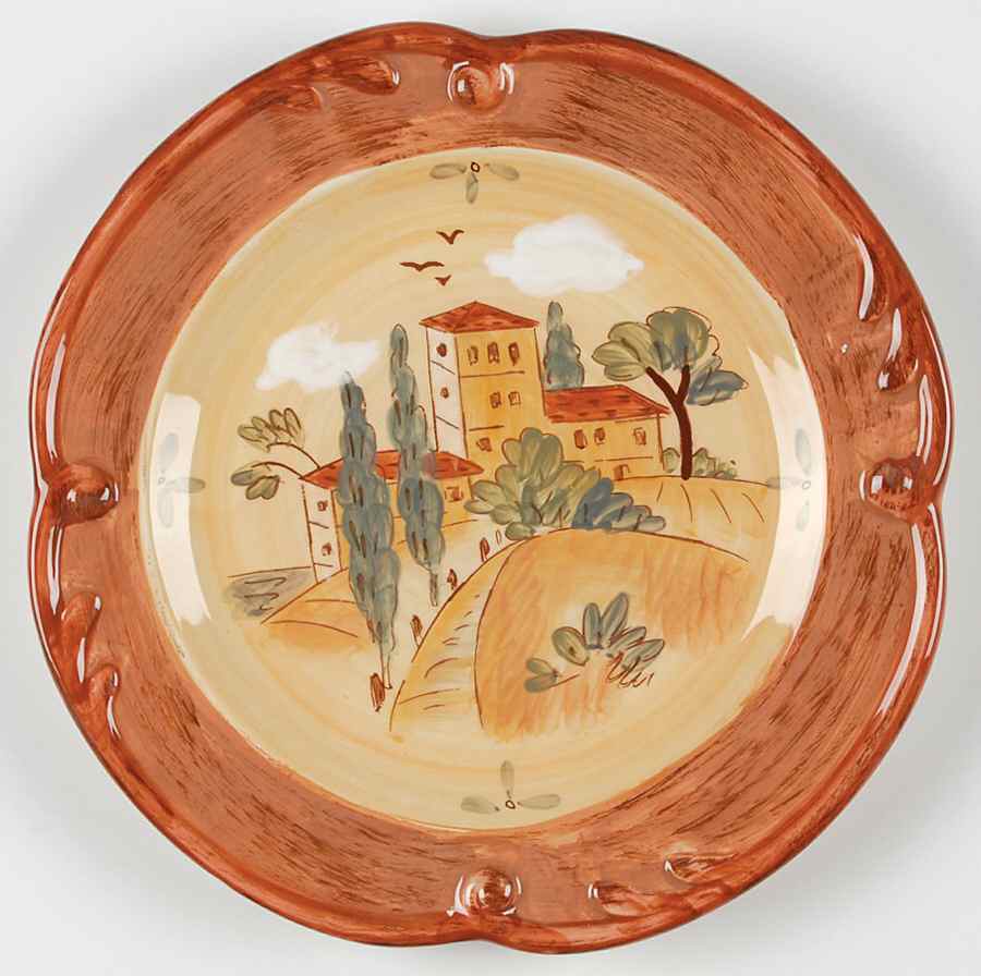 Tuscan Landscape Salad/Dessert Plate by Certified International-1