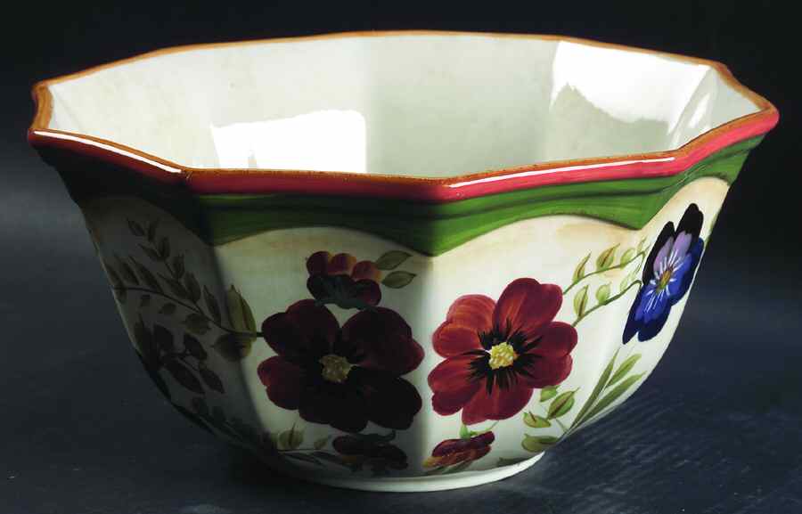 Wildflowers 11" Large Salad Serving Bowl by Certified International-1