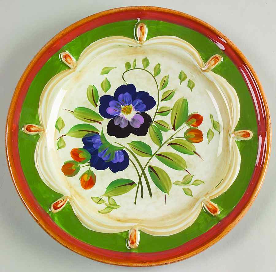 Wildflowers Salad/Dessert Plate by Certified International-1