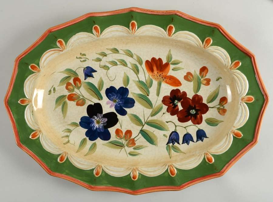 Wildflowers 20" Oval Serving Platter by Certified International-1
