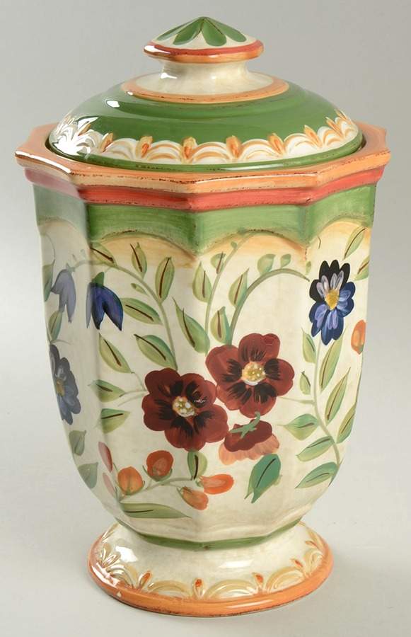 Wildflowers Medium Canister & Lid by Certified International-1