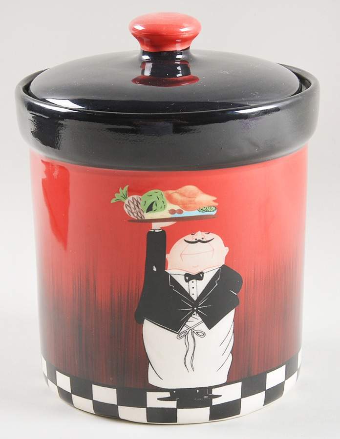 Dinner Is Served Medium Canister & Lid by Certified International-1
