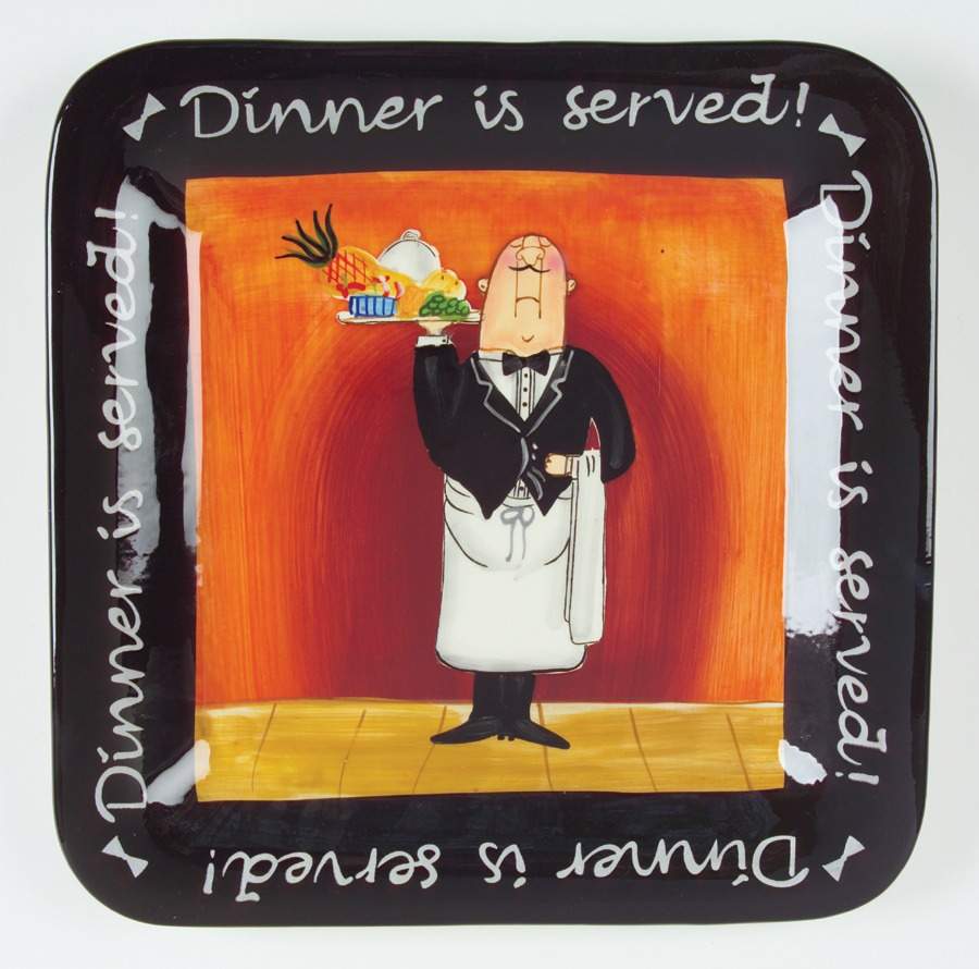Dinner Is Served Dinner Plate by Certified International-1