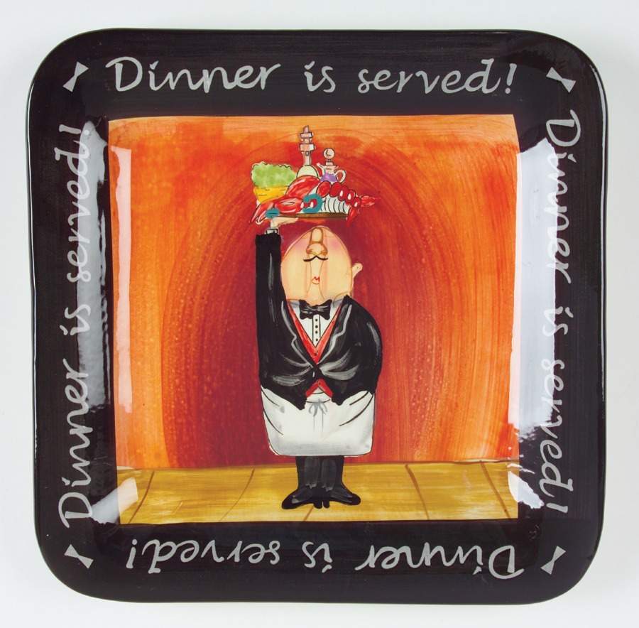 Dinner Is Served Dinner Plate by Certified International-1