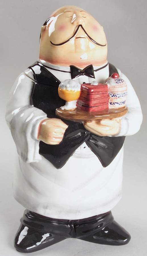 Dinner Is Served Figural Cookie Jar & Lid by Certified International-1