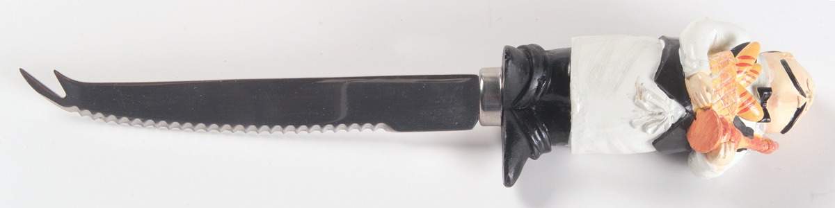 Dinner Is Served Cheese Knife with Stainless Blade by Certified International-1