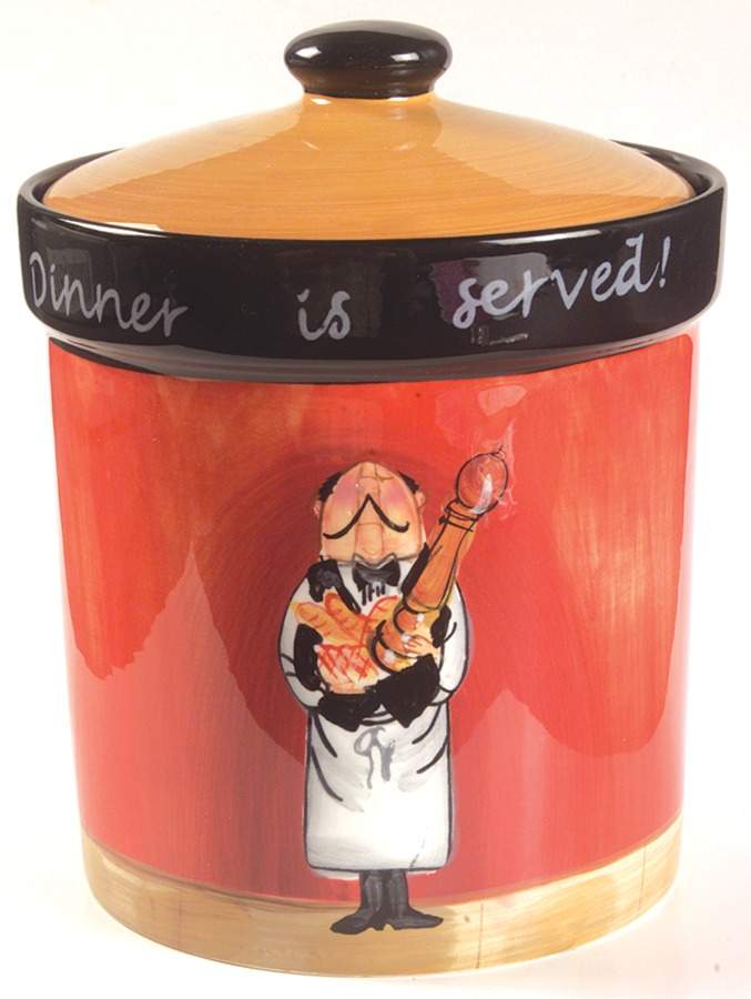 Dinner Is Served Medium Canister & Lid by Certified International-1
