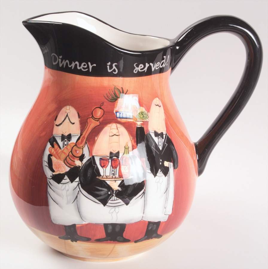 Dinner Is Served 128 Oz Pitcher by Certified International-1