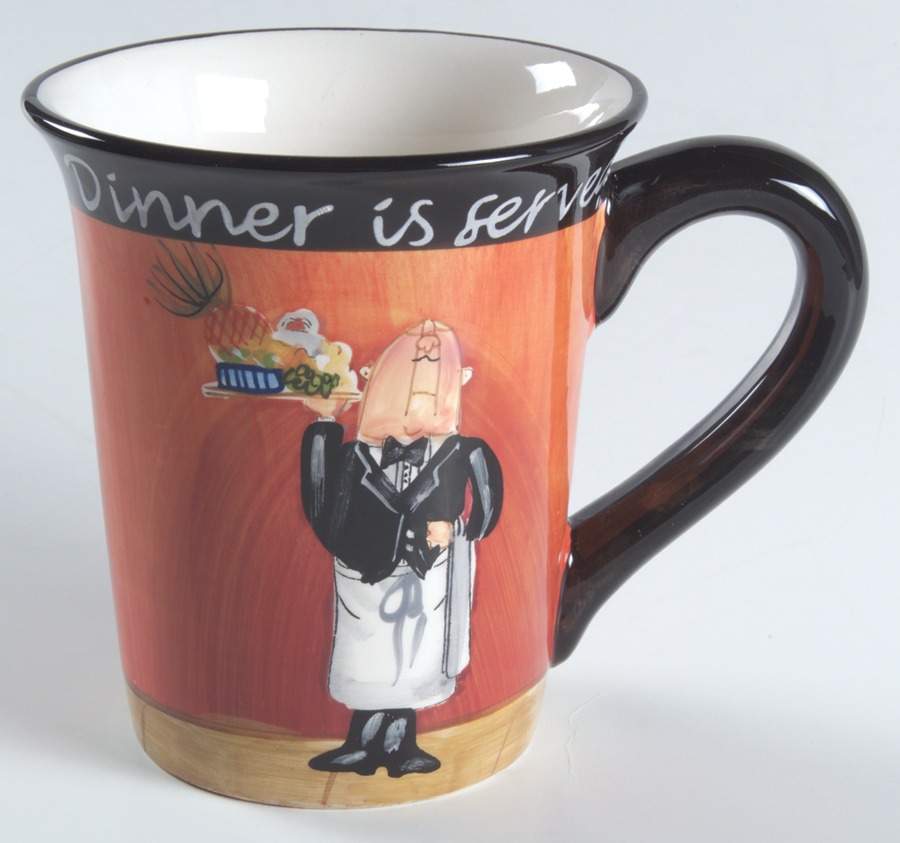 Dinner Is Served Mug by Certified International-1