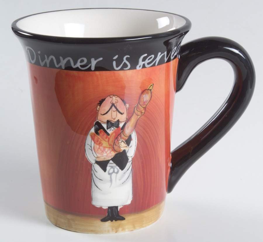 Dinner Is Served Mug by Certified International-1