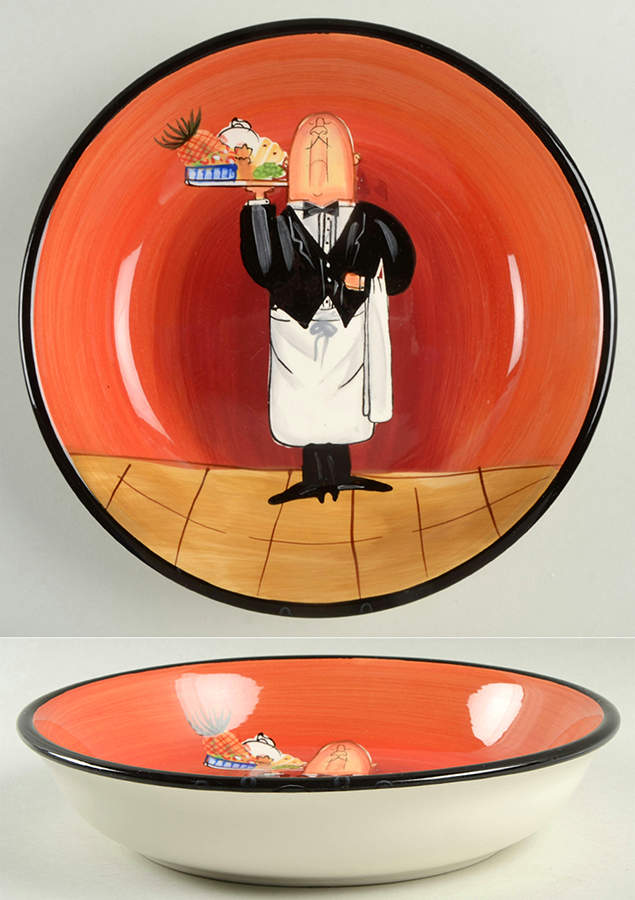 Dinner Is Served 9" Soup/Pasta Bowl by Certified International-1