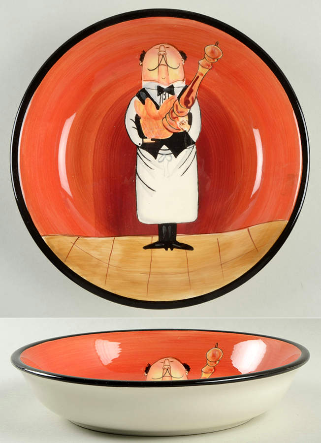 Dinner Is Served 9" Soup/Pasta Bowl by Certified International-1