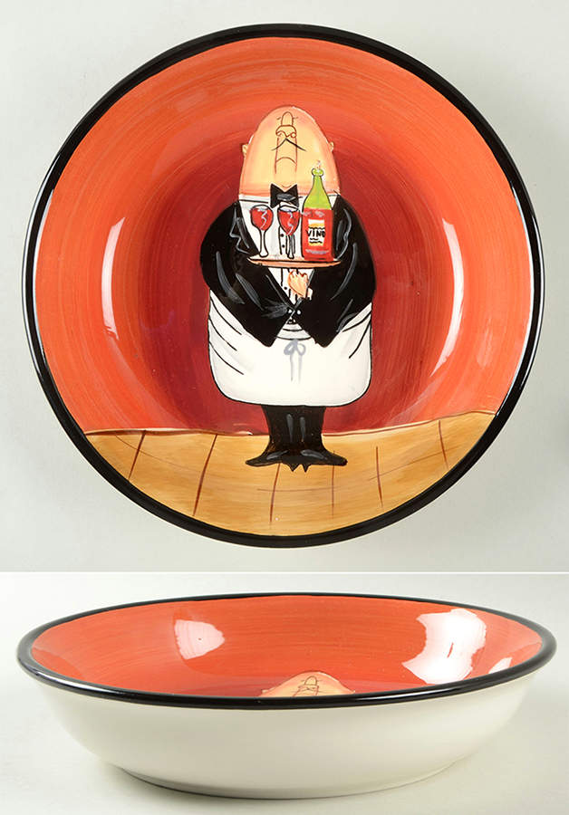 Dinner Is Served 9" Soup/Pasta Bowl by Certified International-1