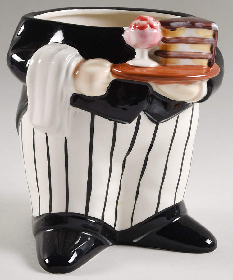 Dinner Is Served Figural Cookie Jar No Lid by Certified International-1