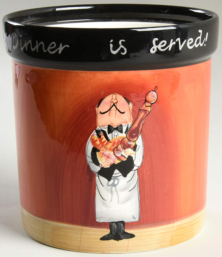 Dinner Is Served Medium Canister No Lid by Certified International-1