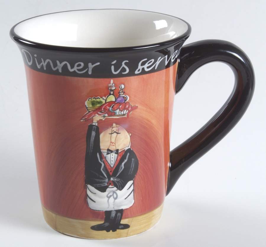Dinner Is Served Mug by Certified International-1