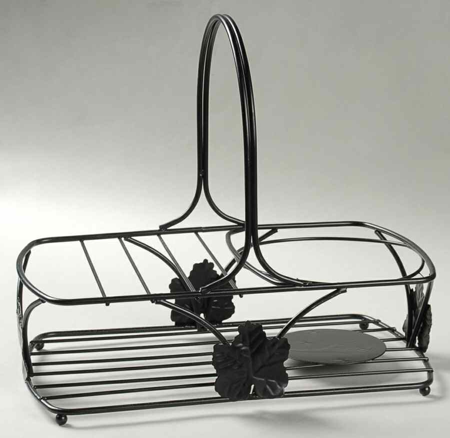 Dinner Is Served Oil Set 7pc-Metal Stand Only by Certified International-1