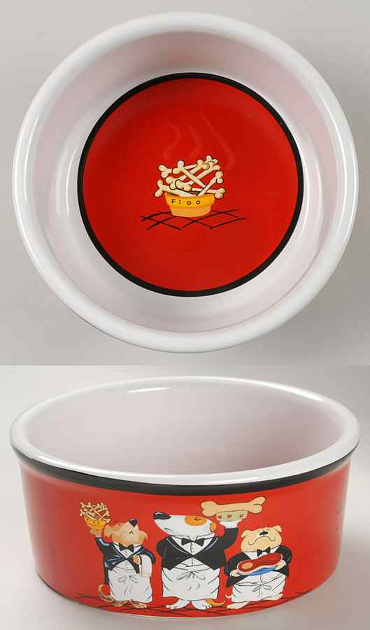 Dinner Is Served Pet Bowl by Certified International-1