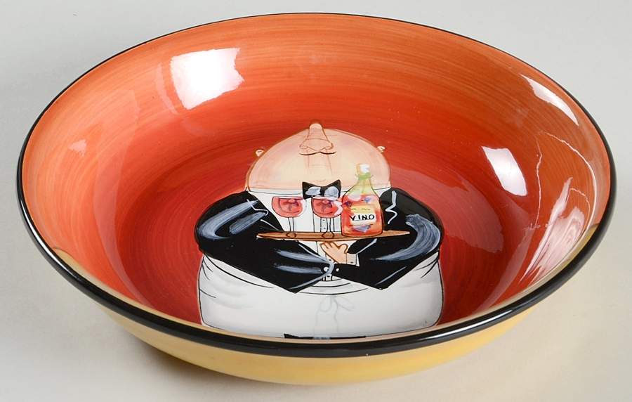 Dinner Is Served 9" Soup/Pasta Bowl by Certified International-1
