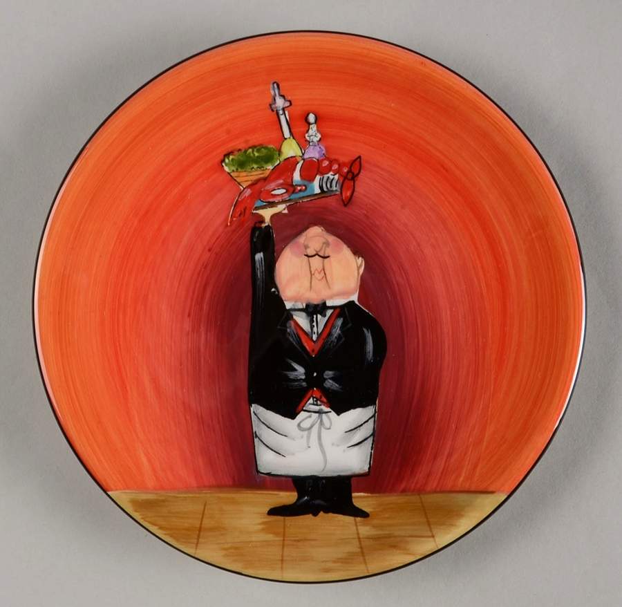 Dinner Is Served Canape Plate by Certified International-1