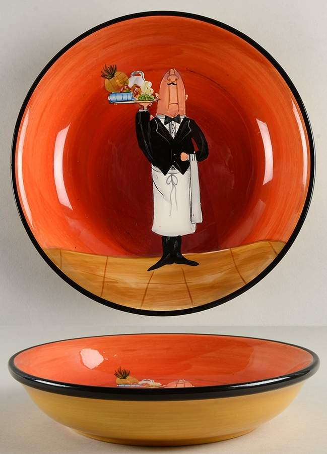 Dinner Is Served 9" Soup/Pasta Bowl by Certified International-1