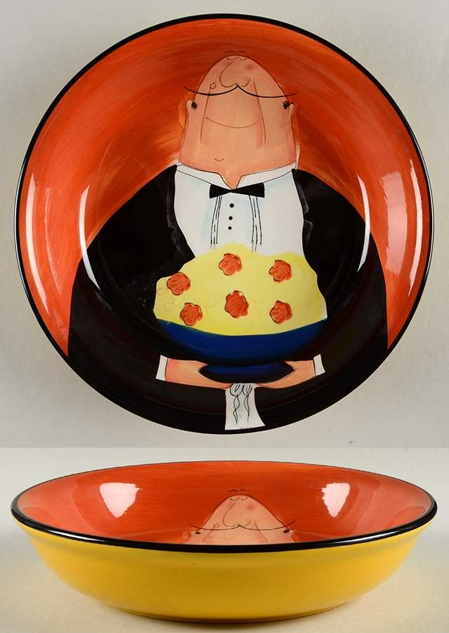 Dinner Is Served 9" Soup/Pasta Bowl by Certified International-1