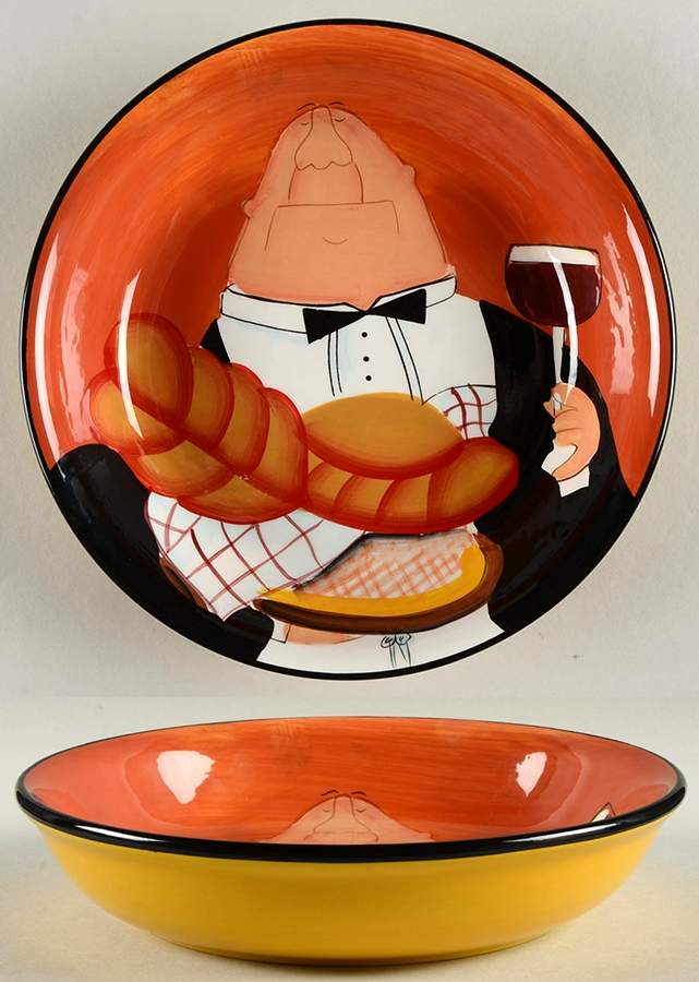 Dinner Is Served 9" Soup/Pasta Bowl by Certified International-1