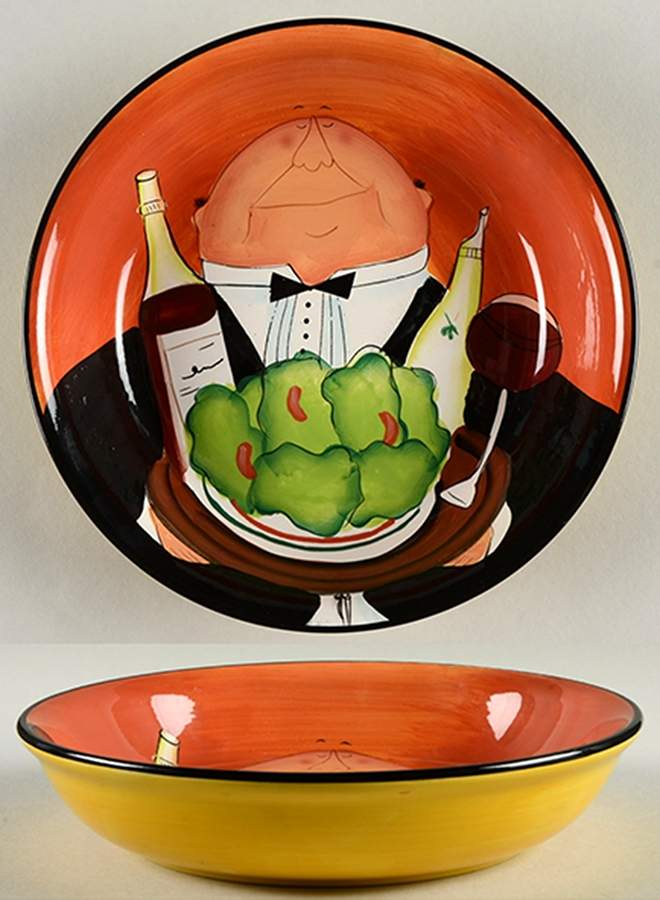 Dinner Is Served 9" Soup/Pasta Bowl by Certified International-1