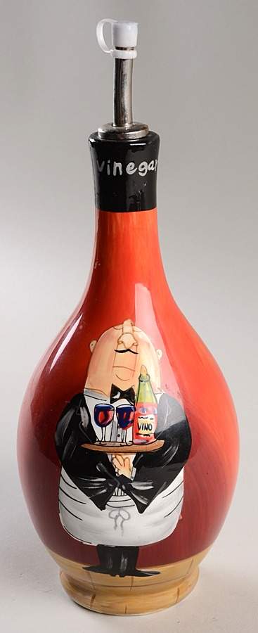 Dinner Is Served Vinegar Jar & Drizzle Spout by Certified International-1