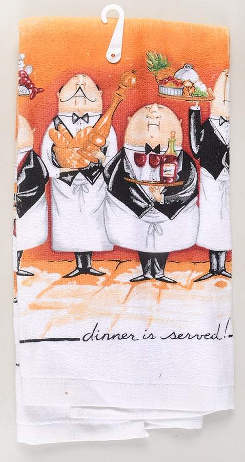 Dinner Is Served Cloth Dish Towel by Certified International-1