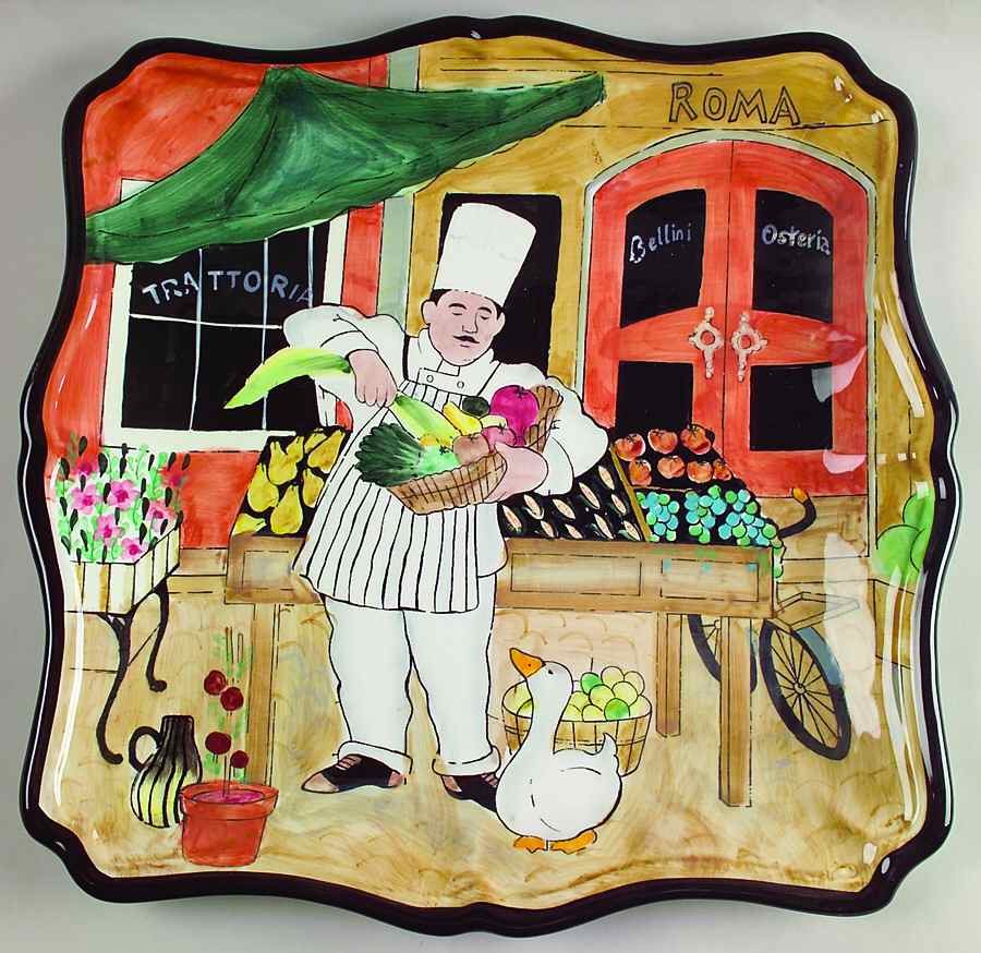 Cucina (Chef) 13" Square Serving Platter by Certified International-1