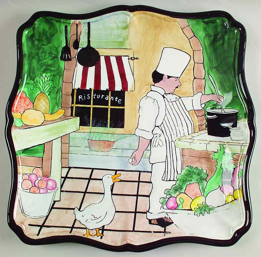 Cucina (Chef) 13" Square Serving Platter by Certified International-1