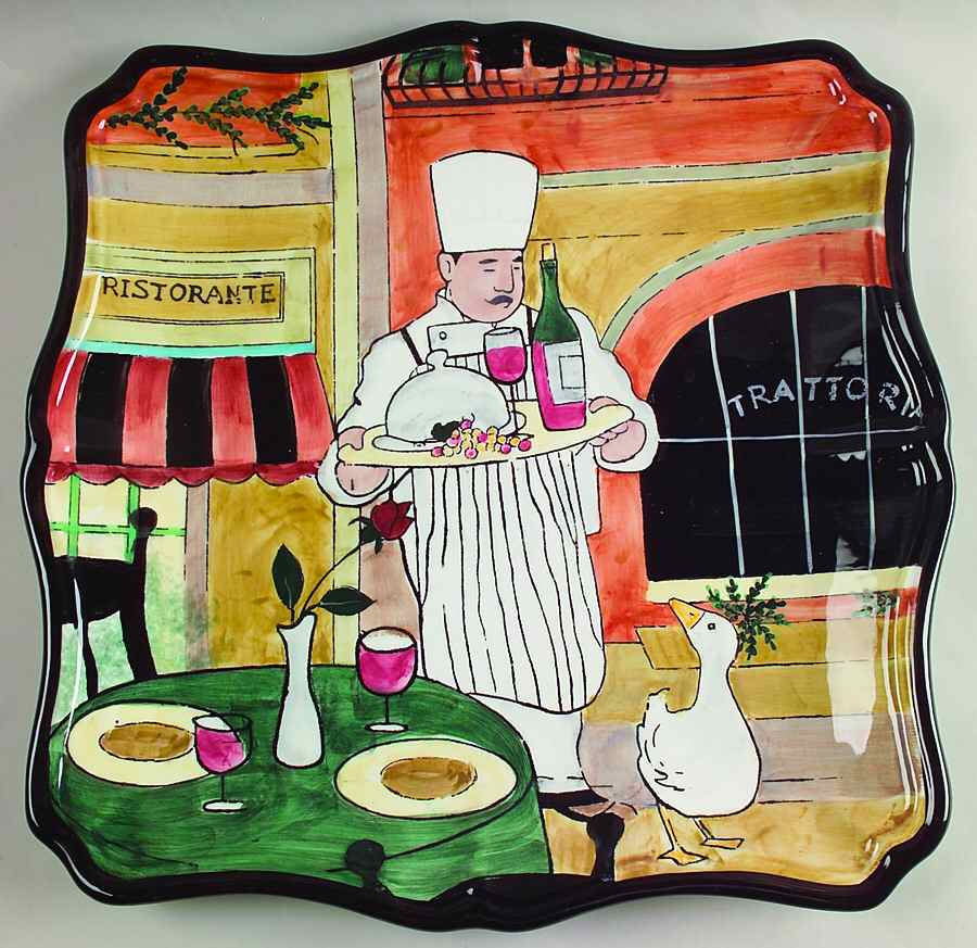 Cucina (Chef) 13" Square Serving Platter by Certified International-1