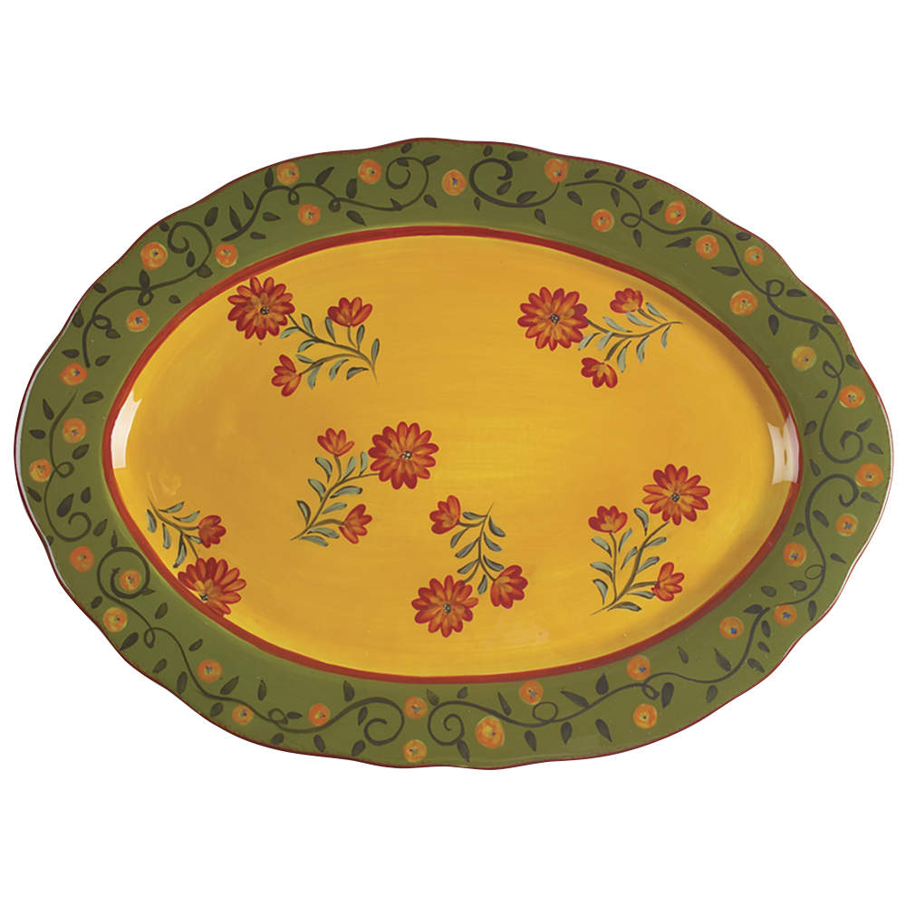 Provence 18" Oval Serving Platter by Certified International-1