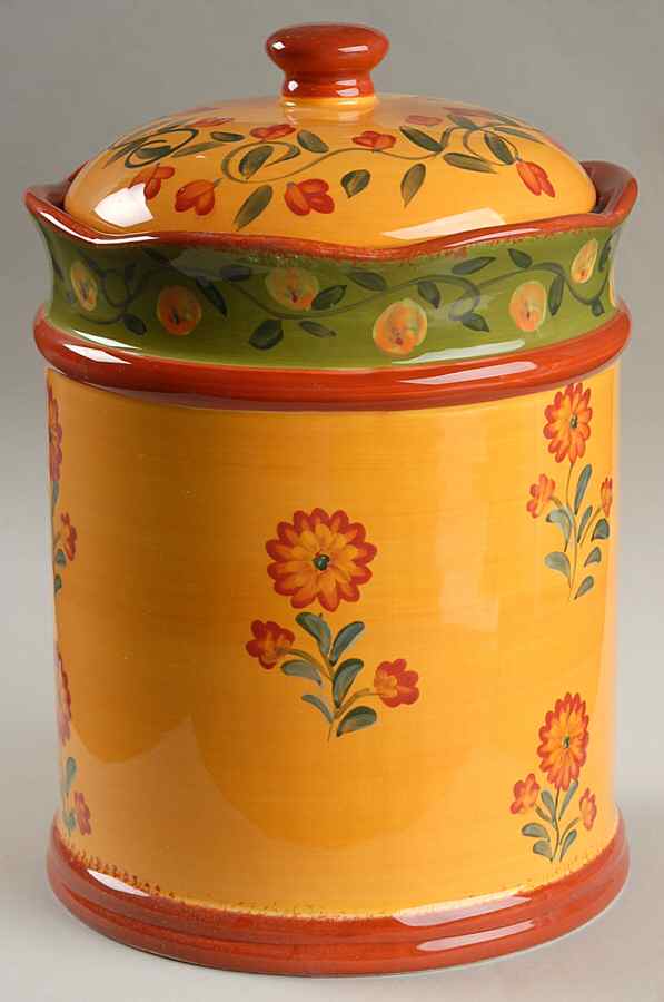 Provence Large Canister & Lid with Seal Ring by Certified International-1