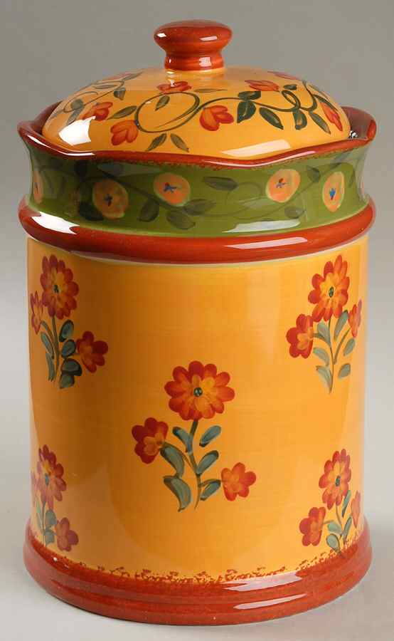 Provence Medium Canister & Lid with Seal Ring by Certified International-1